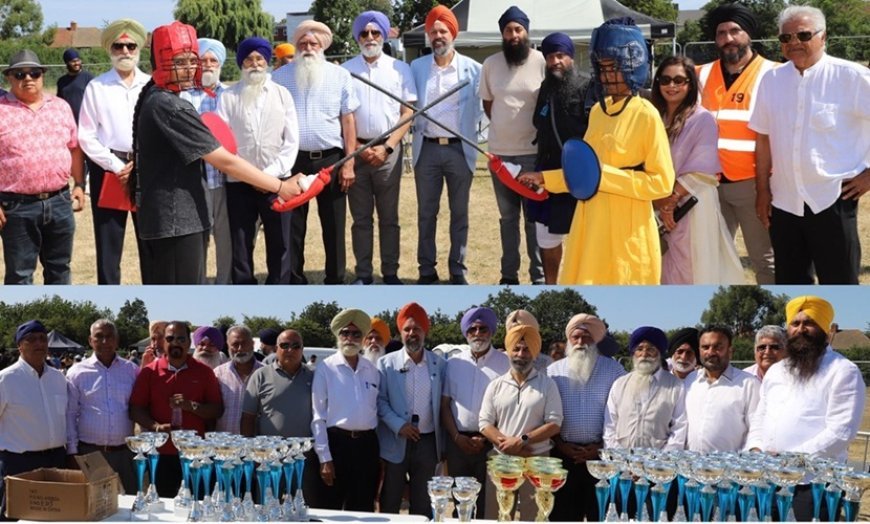 Zora Singh of Baba Fateh Singh Akhara, Woolwich, wins title at 12th UK Gatka Championship