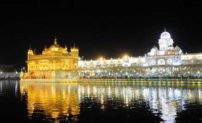 Golden Temple lights up, but fireworks restrained