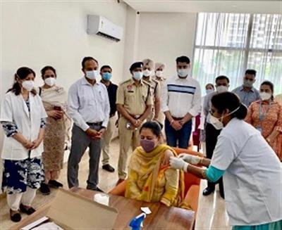 Vaccination Drive kick starts for Construction Workers aged 18-44 in Ludhiana