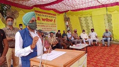 Dhudike to get ultra-modern Hockey Astroturf from Holland; Rana Gurmit Singh Sodhi laid foundation stone