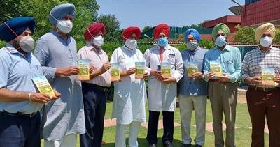 Balbir Singh Sidhu released book written for general public in Punjabi "Primary Knowledge about prostate cancer
