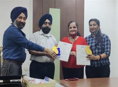 2 pharma students of RBU win coveted awards