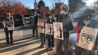 Rally against Lakhimpur Kheri killings in Canada