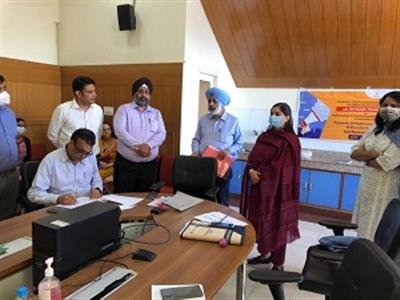 Distribution of Equipment in Office of CMO at Shimla