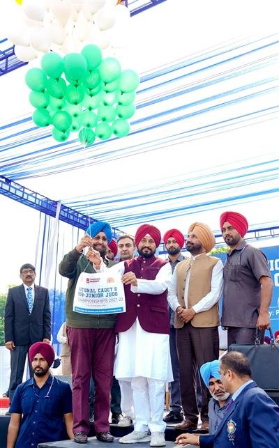   CM Channi Inaugurates Sub-Junior cadet Judo national championship at CU Gharuan