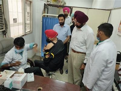 Punjab Police organises Covid-19 vaccination booster Dose camp
