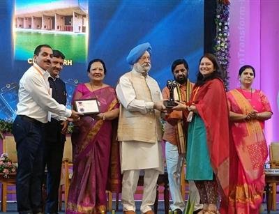 CEO Chandigarh Smart City receives ISAC award 2020 in Best UT award category