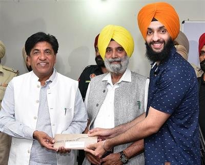 Bram Shankar Jimpa hands over job letters to 43 JEs of water resources department