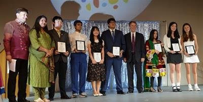 Sankalp and Vishnu receive Asian American Youth Leadership Award