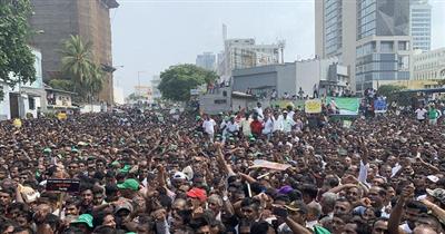 Anti-govt protesters storm SL President's house