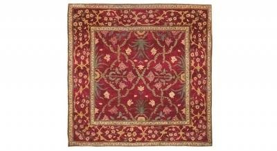 A rare Mughal Pashmina Carpet from Northern India up for auction