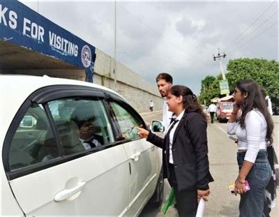 Road safety rules awareness campaign at RBU