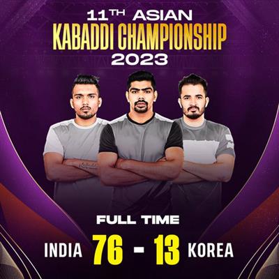 Asian Kabaddi C'ship: India begin title defence with two consecutive wins
