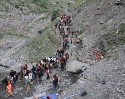 Amarnath Yatra temporarily suspended due to bad weather