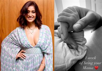 Ileana D'Cruz celebrates 'osPictureOptionsMore Pics News Headingne week' of being Koa Phoenix Dolan's 'mama'