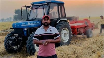 Malerkotla based farmer makes Rs.16 lakh by selling paddy stubble