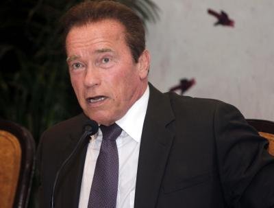 Arnold Schwarzenegger meets Israeli survivors of Hamas attack