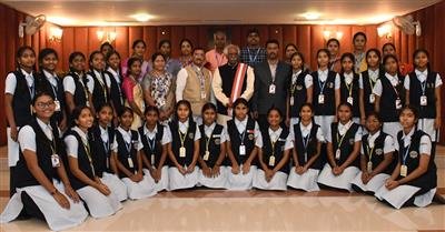 Haryana Governor interacts with Telangana school students and teachers