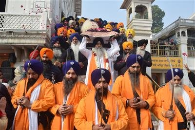 Nagar Kirtan taken out from Sri Akal Takht Sahib on the occasion of the birth anniversary of Sri Guru Gobind Singh Ji