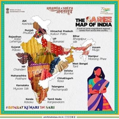 Sarees from across country to be showcased at Kartavya Path on R-Day