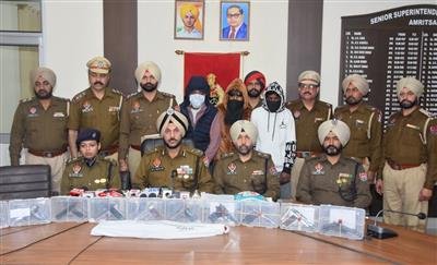 Amritsar police busts an inter-state arms smuggling racket operated by Australia based Ritik Rally and jail inmate Kunal Mahajan