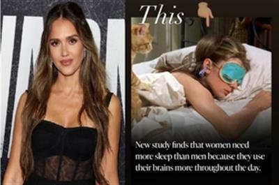 Jessica Alba endorses more sleep for women, cites new research