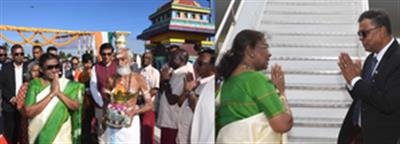 President Murmu accorded warm send-off as she departs Fiji