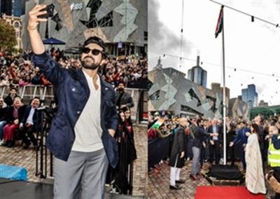 Ram Charan hoists Indian tricolour at Melbourne during IFFM 2024