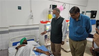 Health Minister Dr Balbir Singh inaugurates dialysis centres at eight government hospitals in Punjab