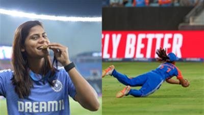Women's T20 WC: Radha Yadav wins fielder of the match honour for stunning catch against SL