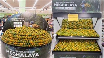 Meghalaya exports one MT Khasi Mandarin oranges to Dubai