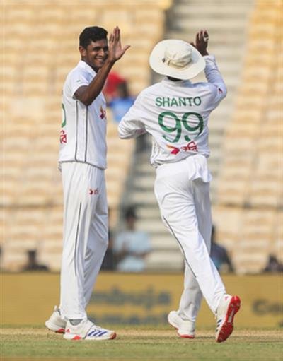 I did not try too many things: Nahid Rana after taking maiden five-wicket haul in Test cricket