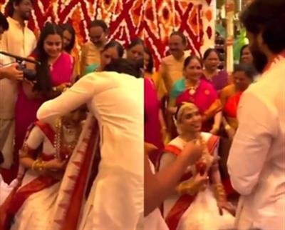 Sobhita Dhulipala in tears as Naga Chaitanya ties the Mangalsutra