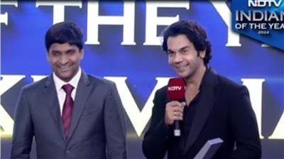 Rajkummar Rao Honored at NDTV Indian of The Year