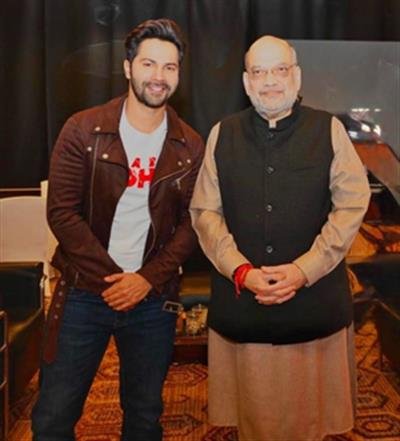 ‘Baby’ Varun Dhawan meets Amit Shah, says ‘absolute pleasure’