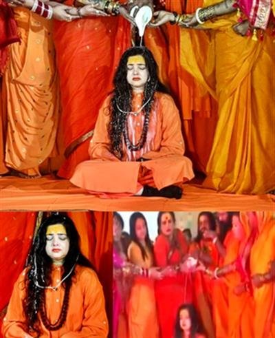 Mamta Kulkarni breaks down in tears during her ‘sanyas’ ritual