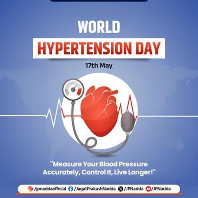 Embrace healthy lifestyle, eat balanced diet, monitor timely to control hypertension: Nadda