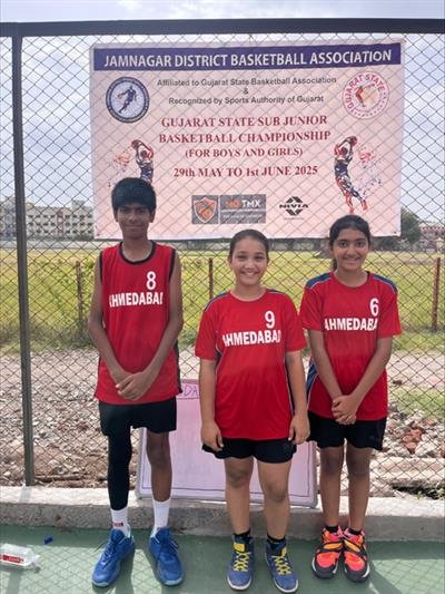Adani Sportsline Academy trainees shine at Gujarat State Sub-jr Basketball C'ship 2025