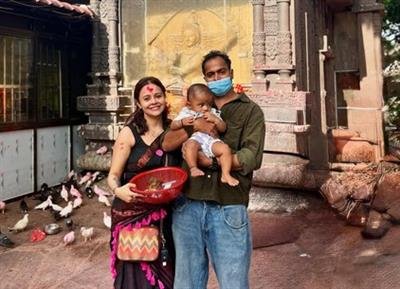Devoleena Bhattacharjee embraces motherhood and devotion at Kamakhya temple