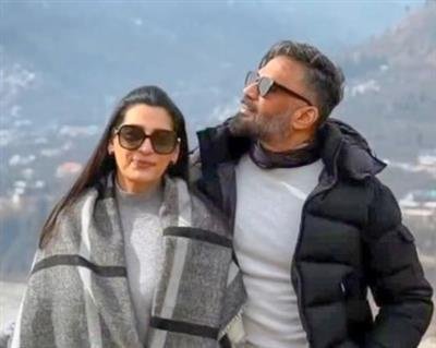 Suniel Shetty wishes wife Mana on her 60th birthday with a beautiful video