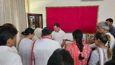 'Act against officers', Rahul Gandhi to PM Modi, Haryana CM after meeting family of Puran Kumar