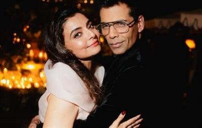 Ranveer Singh, Rani Mukerji, & Karan Johar grace Vaibhavi Merchant's 50th birthday bash