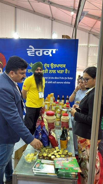 Delegates showed keen interest in Markfed products during the investment summit