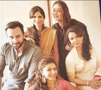 Saba Pataudi posts memories with Saif Ali Khan, Sharmila Tagore, Kareena Kapoor