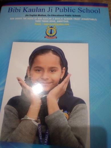 Agam Preet Kaur of Amritsar secures 91 percent marks in 5th cllass